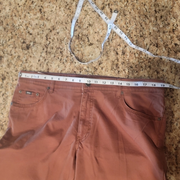 Brax Cooper Fancy Pants Regular Fit Stretch in Terracotta Men's Size 38X32 - Picture 5 of 9